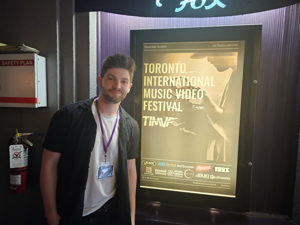 This Ryan Cowan 

He just started this festival happening now at the fox theater in the beaches. 
@PlaybackOnline just saying... this a producer to watch!