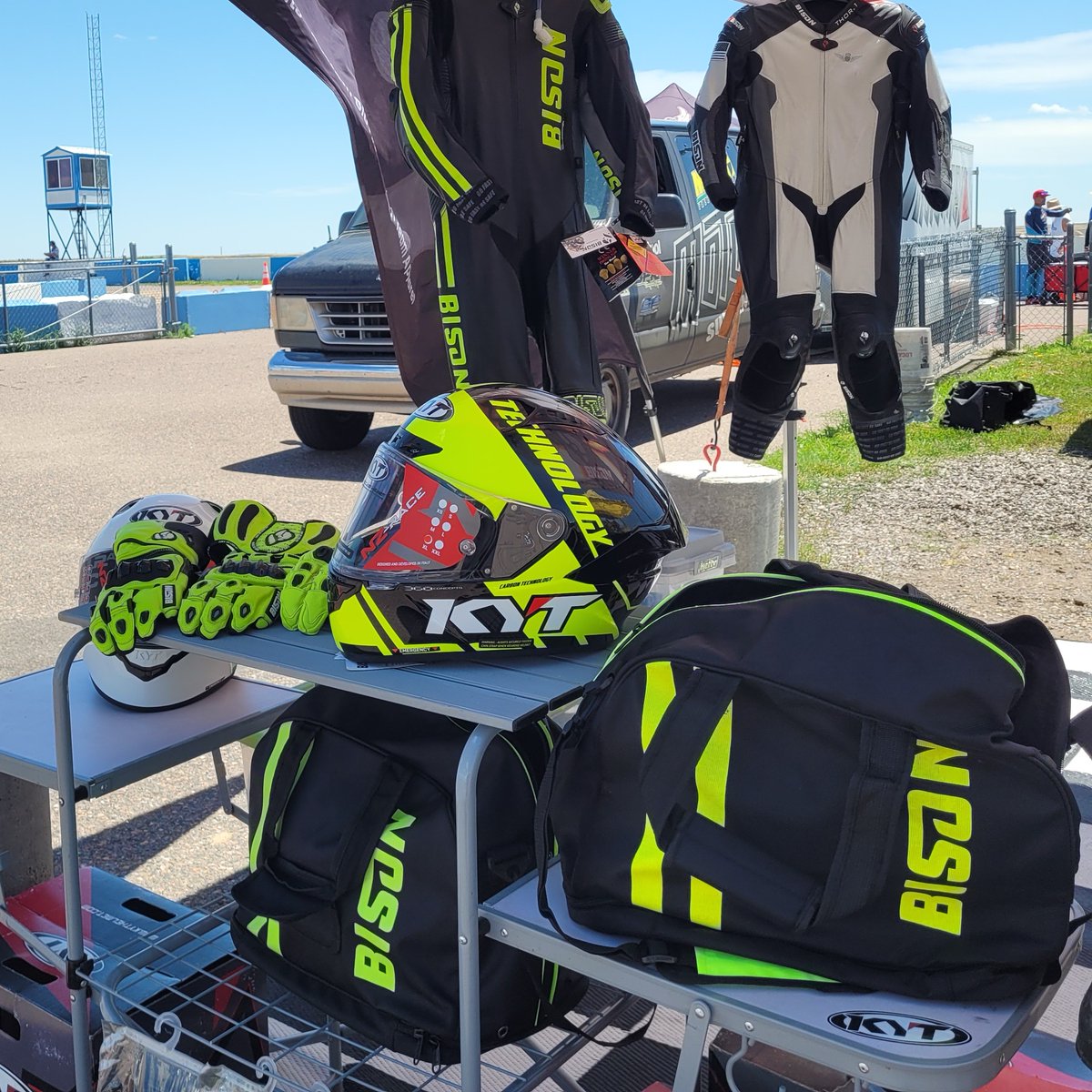 Today is the LAST DAY to get a FREE Bison Bright Future helmet bag with the purchase of a KYT NZ-Race helmet! Head over to bisontrack.com/collections/ra… and get your order in! #motorcycles #motorcyclehelmets #whatsyourbisonality