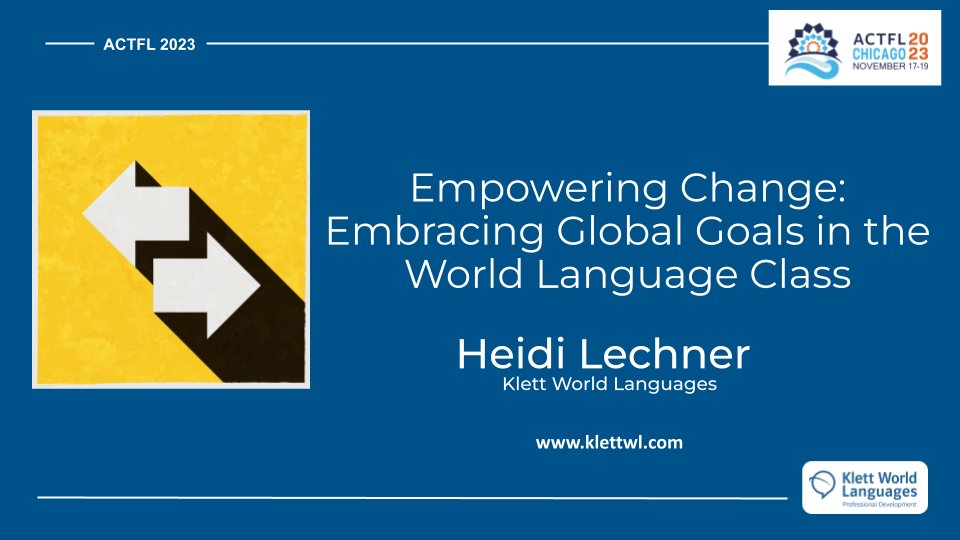 Want to talk about current events with your students but not sure how?  I'll teach you! Come see how you can use the Global Goals for lively engagement. ACTFL Friday <a href="/4/">w</a>:30 pm.  <a href="/KlettWL/">Klett World Languages</a> <a href="/AATGOnline/">AATG</a> <a href="/ICTFL/">ICTFL</a>  <a href="/D128GlobalGoals/">D128 Global Goals</a>