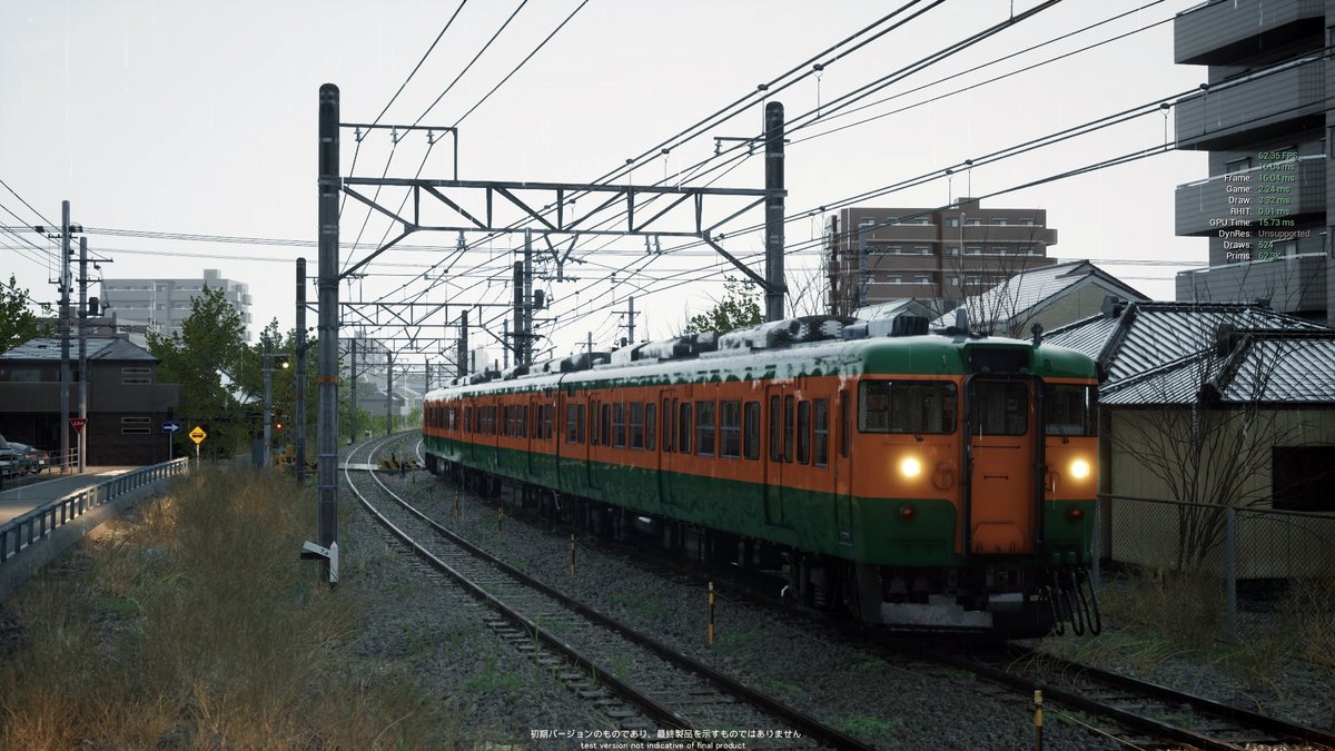 rts_trainsim's tweet photo. 雨 #UE5 #走る列車 https://t.co/50uDxwt6Lh