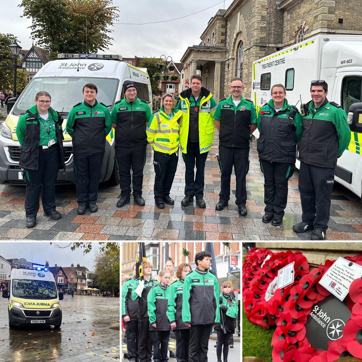 EdHumphries2's tweet photo. Busy morning at Salisbury Remembrance parade #mysjaday #LestWeForget2023 https://t.co/H7mGimsqiV