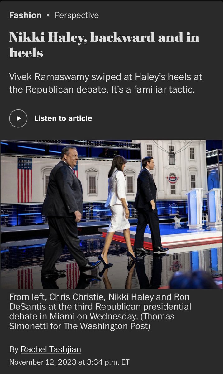 I wrote about Nikki Haley’s obsession with high heels washingtonpost.com/style/fashion/…