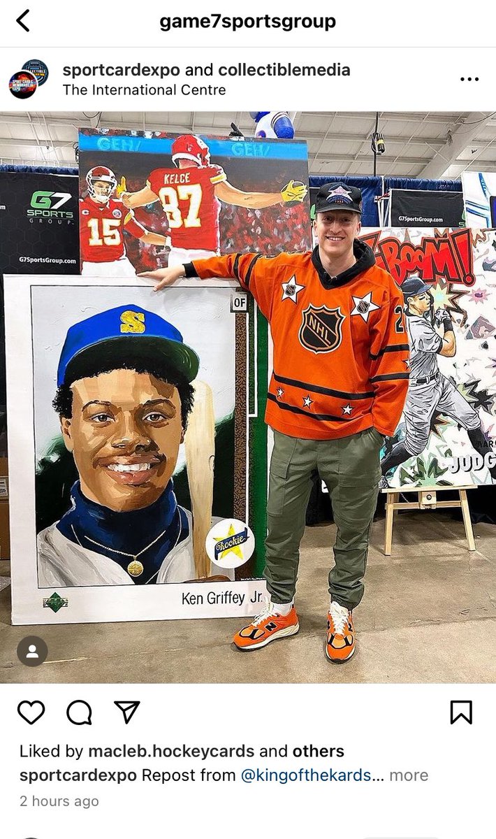 darrellsampson7's tweet photo. @GriffeySuper saw this on Instagram. It was posted from the sports card expo taking place this weekend in Toronto. https://t.co/xP9fPsNkx2