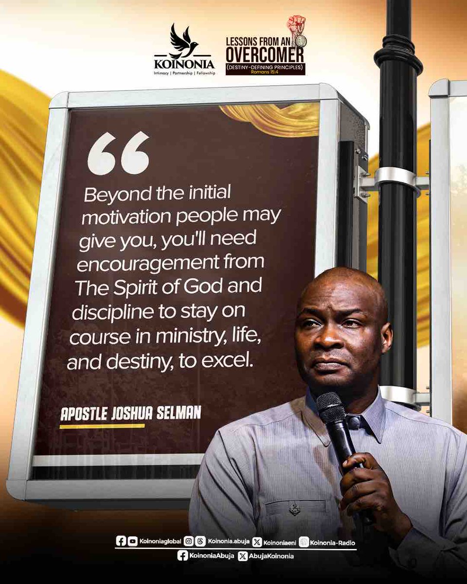 koinoniaeni's tweet image. #ApostleJoshuaSelman
#LessonsFromAnOvercomer
#DestinyDefiningPrinciples
#KoinoniaAbuja 
#KoinoniaGlobal