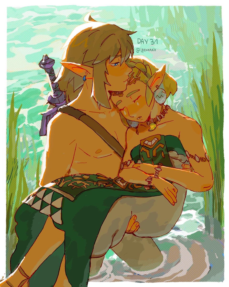 Zelda and link first kiss twilight princess on Make a GIF