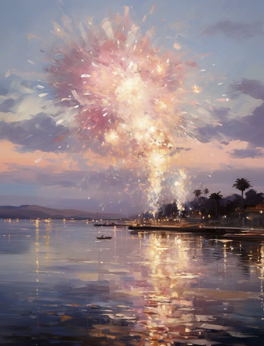 VisitSanya's tweet image. Fireworks bursting over the beach, painting the night with magic. #BeachLife #FireworkDisplay