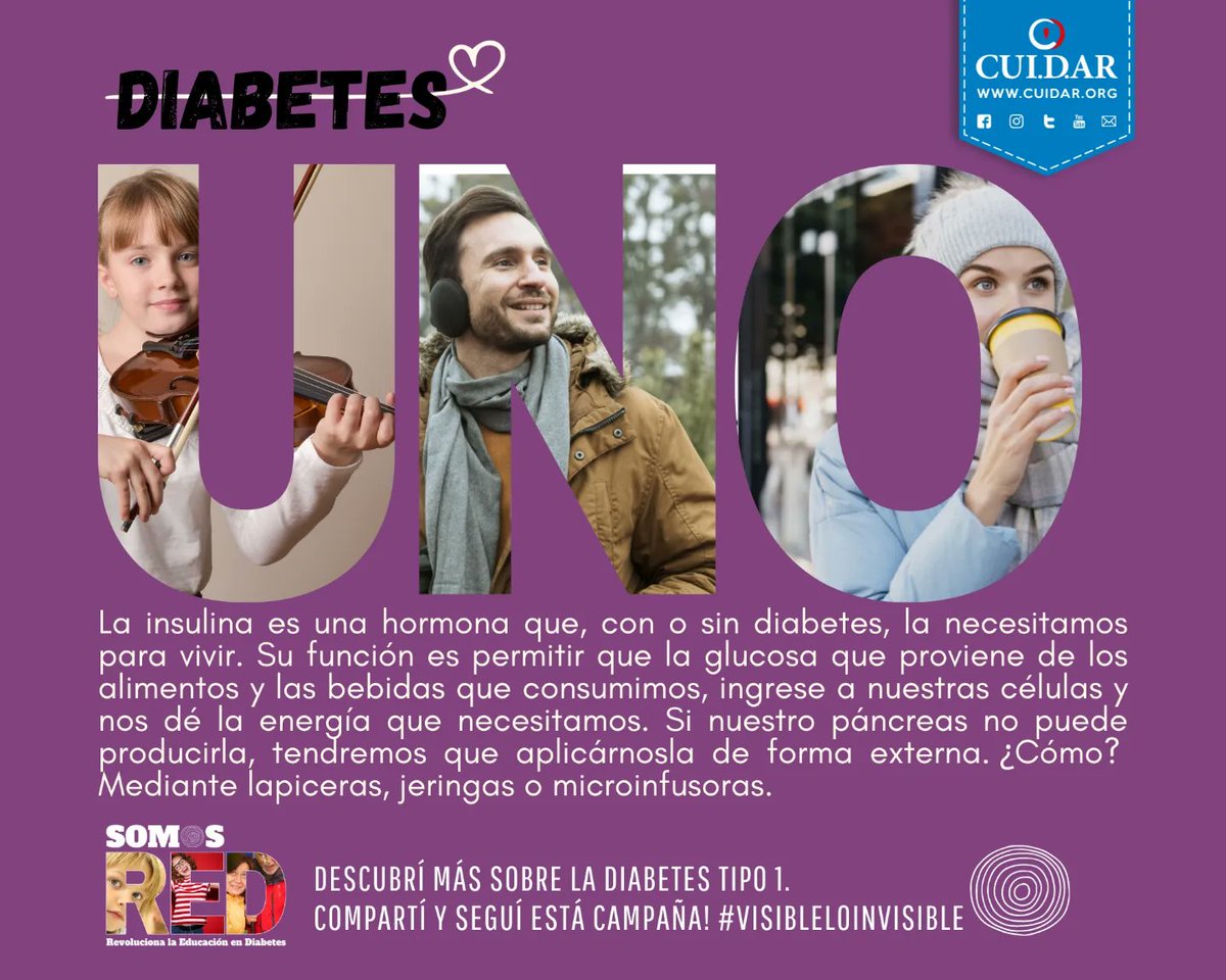 ¡VISIBLE LO INVISIBLE!
🌟¡Demostrá tu apoyo a las personas que viven con diabetes!

💡 Únite a esta Campaña y compartí para crear conciencia y construir una sociedad más sensible informada e inclusiva

ℹ️ Encontrá y bajá la Campaña completa: weconnectdiabetes.org/2023/

¡COMPARTI 💙