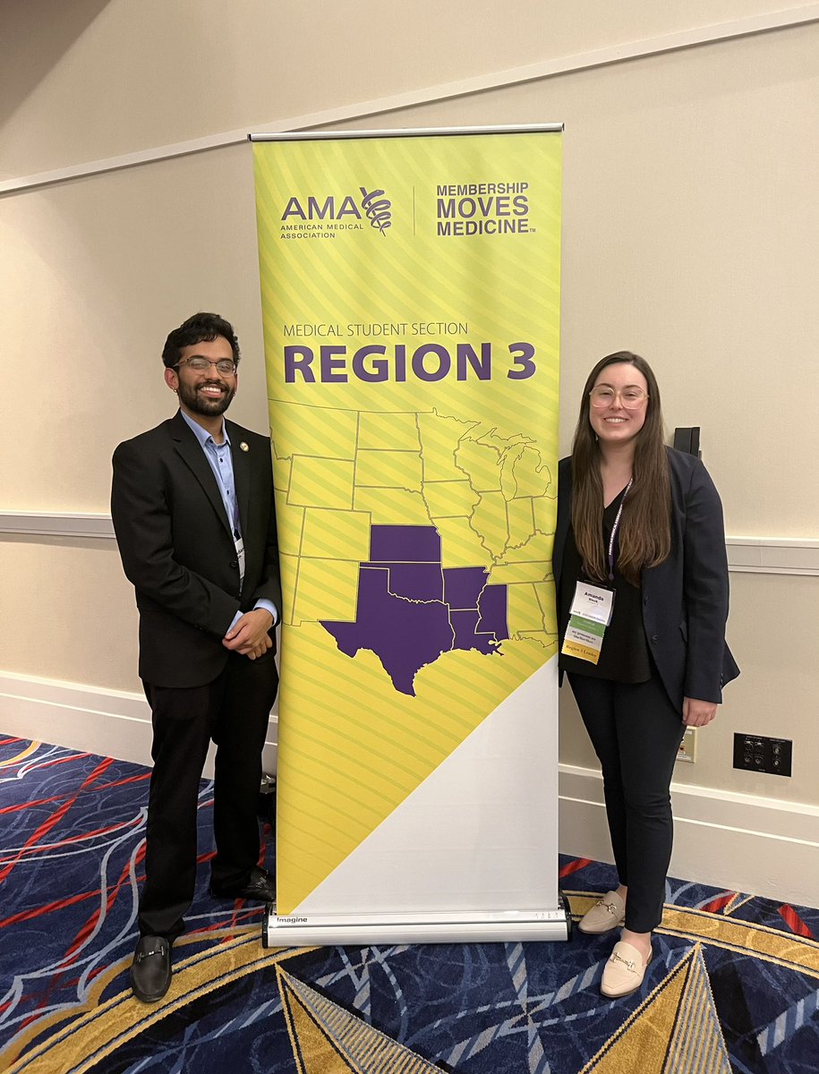 An honor and pleasure working alongside <a href="/hsainath99/">Hari Sainath</a> as co-Policy Chairs to support Region 3’s advocacy at the Medical Student Section Interim Meeting this past week! <a href="/AMAmedstudents/">AMA Medical Students</a>