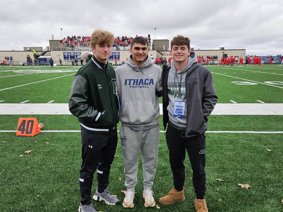 Bryce O’Brien (@bryceobri) on Twitter photo Thank you <a href="/CoachGrigs619/">Kerry Grigsby</a> and <a href="/CoachTerp_/">Mike Toerper</a> for having me out for the Cortaca Jug game this weekend. It was great to see the game day atmosphere.
<a href="/EthanPillar/">Ethan Pillar</a> <a href="/andrewmellis3/">Andrew Mellis</a> <a href="/BomberSports/">Ithaca Bombers</a> Thank you <a href="/CoachGrigs619/">Kerry Grigsby</a> and <a href="/CoachTerp_/">Mike Toerper</a> for having me out for the Cortaca Jug game this weekend. It was great to see the game day atmosphere.
<a href="/EthanPillar/">Ethan Pillar</a> <a href="/andrewmellis3/">Andrew Mellis</a> <a href="/BomberSports/">Ithaca Bombers</a>