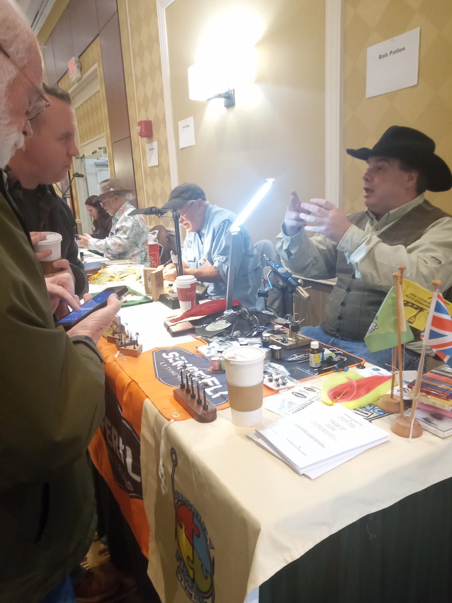 Well that is the international flytying symposium all over for 2023, great fun, great people #semperfliflytying #semperfliproteam #flytyingforautism