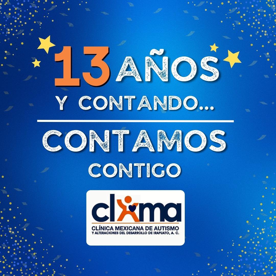 CLIMA IRAPUATO (@clima_irapuato) on Twitter photo ¡Sigamos avanzando juntos! En nuestro 13° aniversario, renovamos nuestro compromiso de seguir siendo agentes de cambio, inspirando y construyendo un futuro sin discriminación.
#ClimaIrapuato  #13AñosDeClimaIrapuato #autismo ¡Sigamos avanzando juntos! En nuestro 13° aniversario, renovamos nuestro compromiso de seguir siendo agentes de cambio, inspirando y construyendo un futuro sin discriminación.
#ClimaIrapuato  #13AñosDeClimaIrapuato #autismo