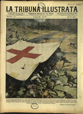 The bombardment and siege of hospitals accusing the colonised of shielding behind medical facilities has a long history. This is the Italian fascist propaganda trying to justify the targeting of the medical structures of the International Committee of the Red Cross in Ethiopia.