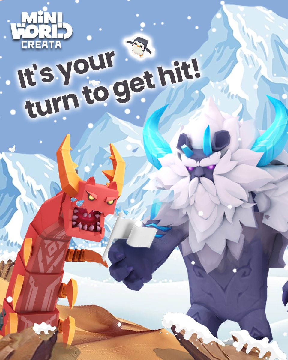 MiniWorld_EN's tweet photo. ๐ The brand-new boss,Icefall Troll, is here! The scepter has just been handed over by the Sandworm! ๐Join the challenge against the new boss, let's rock it together! ๐ฅ Are you ready?๐ช
Quick Tip: Have you checked out the events and bonuses?
#MiniWorld #MiniSnow #miniworlden https://t.co/AzQAoIBpSo