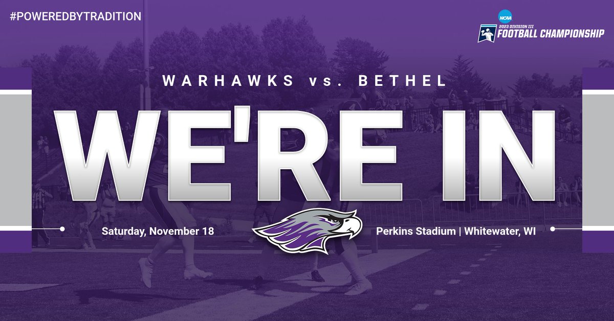 We're in and HOSTING! <a href="/WarhawkFootball/">Warhawk Football</a> will host Bethel on Saturday. More info on the first round game will be announced this week!