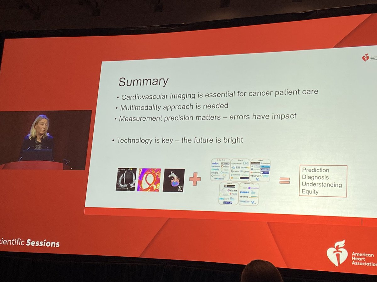 Absolutely phenomenal @dr_manisty showing how cardiac imaging can guide precision, diagnosis and understanding in #cardiooncology. #AHA2023
