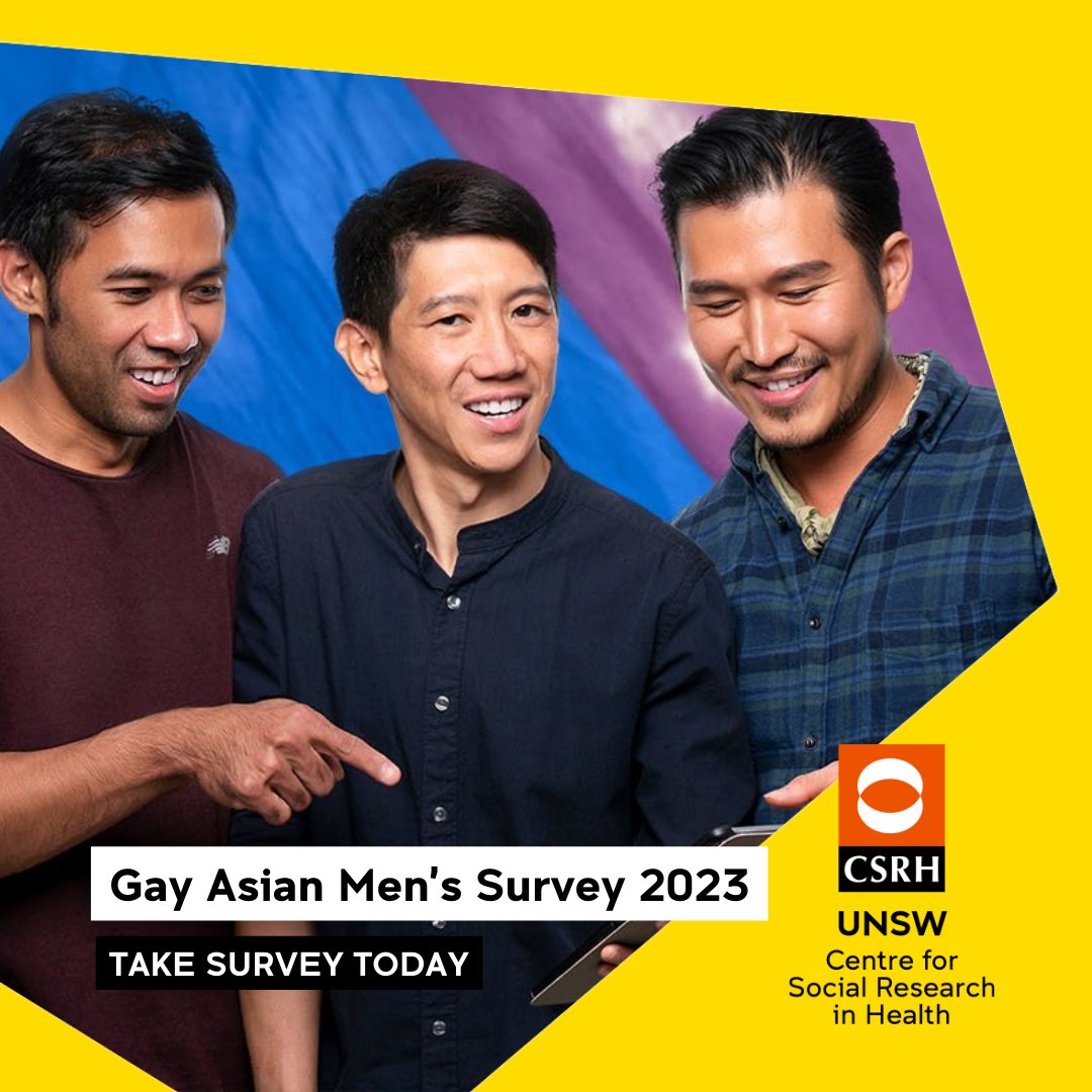 UNSW Centre for Social Research in Health (@csrh_unsw) on Twitter photo We want to hear from you 📢 We're recruiting participants for the 2023 round of the Gay Asian Men’s Survey (#GAMS) 🏳️🌈 <a href="/limin_mao/">Limin Mao</a> <a href="/Horaswong/">Horas Wong, PhD MPH MA RN</a> <a href="/thisissujith/">Sujith Kumar</a> <a href="/ACONhealth/">ACON</a> <a href="/Sydney_Uni/">University of Sydney</a>
For more on eligibility, how the study will be used & to take the survey🔗: gayams.org.au We want to hear from you 📢 We're recruiting participants for the 2023 round of the Gay Asian Men’s Survey (#GAMS) 🏳️🌈 <a href="/limin_mao/">Limin Mao</a> <a href="/Horaswong/">Horas Wong, PhD MPH MA RN</a> <a href="/thisissujith/">Sujith Kumar</a> <a href="/ACONhealth/">ACON</a> <a href="/Sydney_Uni/">University of Sydney</a>
For more on eligibility, how the study will be used & to take the survey🔗: gayams.org.au