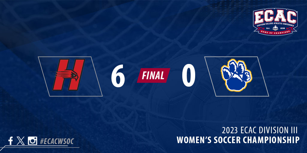 ECAC Sports (@ecacsports) on Twitter photo #ECACWSOC: <a href="/HartfordHawks/">Hartford Hawks</a> capture the 2023 ECAC Division III Women's Soccer Championship title with a 6-0 win over <a href="/upgbobcats/">Pitt-Greensburg Athletics</a>! #ECACWSOC: <a href="/HartfordHawks/">Hartford Hawks</a> capture the 2023 ECAC Division III Women's Soccer Championship title with a 6-0 win over <a href="/upgbobcats/">Pitt-Greensburg Athletics</a>!
