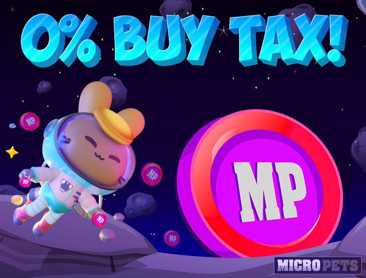 MicroPets_io's tweet image. Hello everyone! 

We have great news for you! As the chart is looking beautiful and our new 3D collection “Wings of Petropolis: A Phoenix Odyssey” is coming VERY soon we have decided to 

⭐️ Extend the 0% BUY TAX EVENT!!! ⭐️ This will be live till Friday 17th 9pm EST. 

Cheers!…