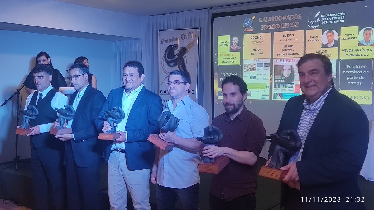 Premios OPI 2023 - séptima edición
Altos del Arapey. #premios #premiosOPI #prensa #prensainterior