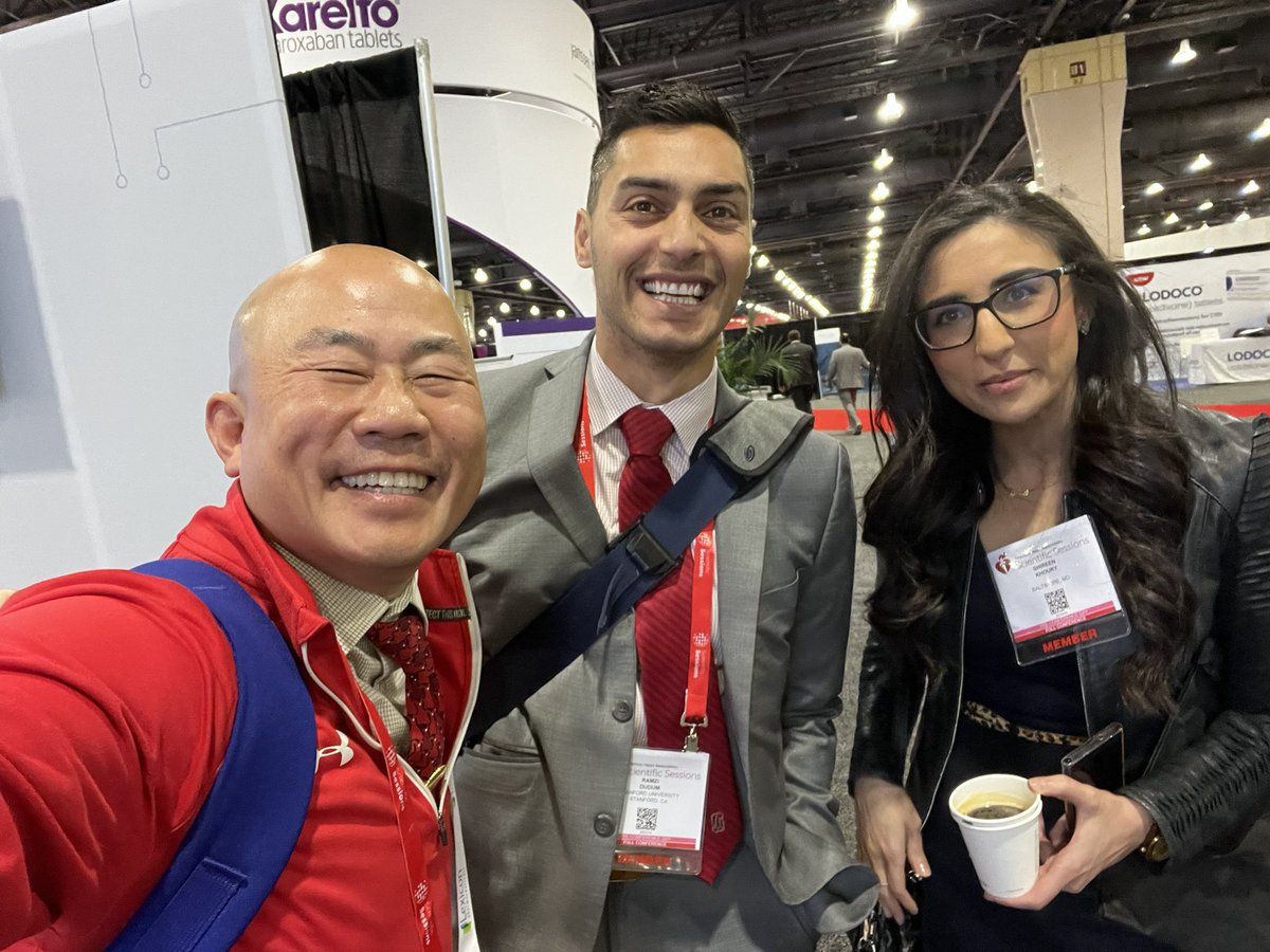 #WhyWeAHA - walking in exhibit hall, you meet great people: @shireen_khoury and Ramzi Dudum #AHA23