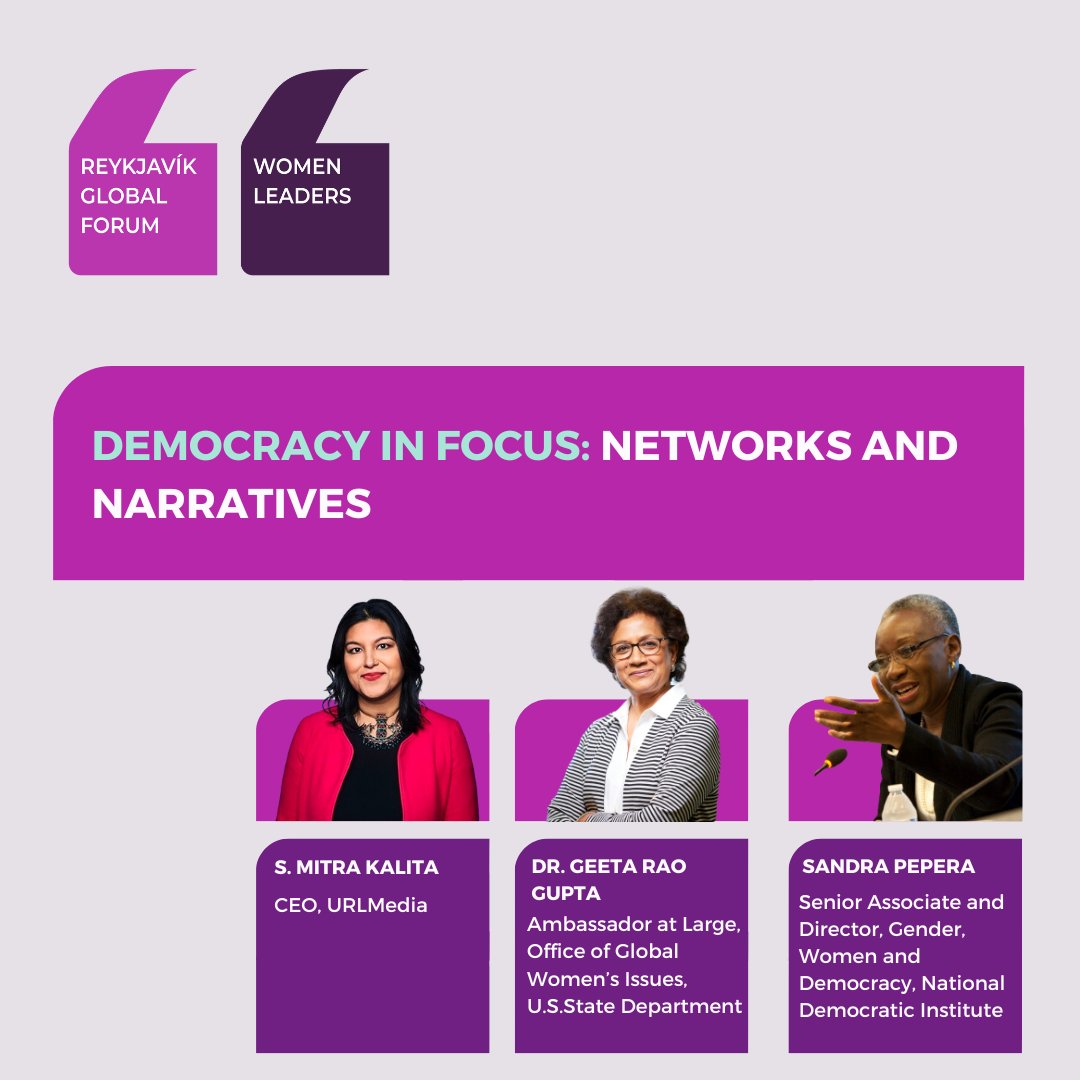 Sandra Pepera (@sandrapepera) on Twitter photo Turn up if you're in #Reykjavik or tune in if you're not to <a href="/ReykjavikGlobal/">Reykjavík Global Forum – Women Leaders</a> where on Day2 I participate in 2 panels - <a href="/Microsoft/">Microsoft</a> #DemocracyForward & #countering #antigender #rights #narratives w <a href="/StateGWI/">The Secretary's Office of Global Women's Issues</a> #Amb <a href="/geetaraogupta/">Dr. Geeta Rao Gupta</a> and <a href="/mitrakalita/">S. Mitra Kalita</a>. <a href="/NDI/">National Democratic Institute</a> <a href="/NDIWomen/">NDI Gender & Women</a> Turn up if you're in #Reykjavik or tune in if you're not to <a href="/ReykjavikGlobal/">Reykjavík Global Forum – Women Leaders</a> where on Day2 I participate in 2 panels - <a href="/Microsoft/">Microsoft</a> #DemocracyForward & #countering #antigender #rights #narratives w <a href="/StateGWI/">The Secretary's Office of Global Women's Issues</a> #Amb <a href="/geetaraogupta/">Dr. Geeta Rao Gupta</a> and <a href="/mitrakalita/">S. Mitra Kalita</a>. <a href="/NDI/">National Democratic Institute</a> <a href="/NDIWomen/">NDI Gender & Women</a>
