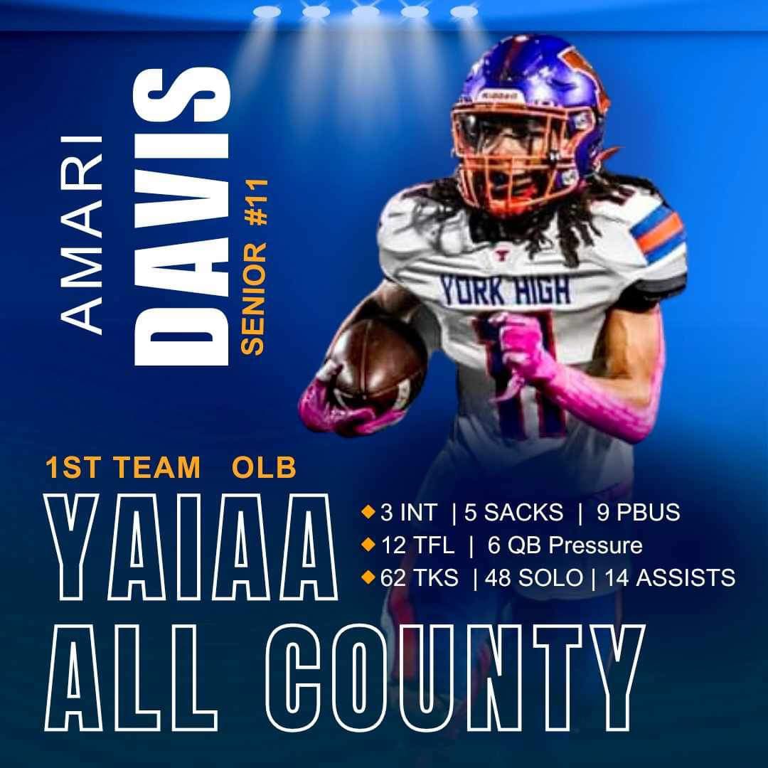 AmariDavis01's tweet photo. senior year highlights -https://t.co/3FW7bo3nvm
@RecruitsYork @RussellStoner24 @PRZPAvic @PaFootballNews https://t.co/o16FmjePsB