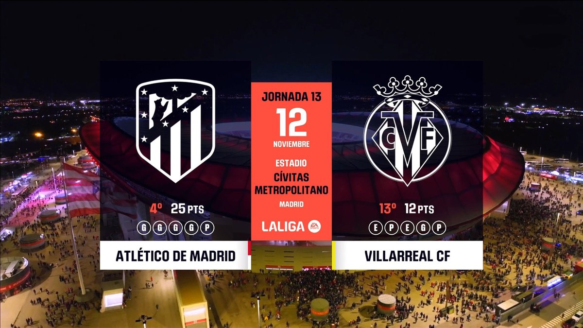 Atletico Madrid vs Villarreal Full Match 12 Nov 2023