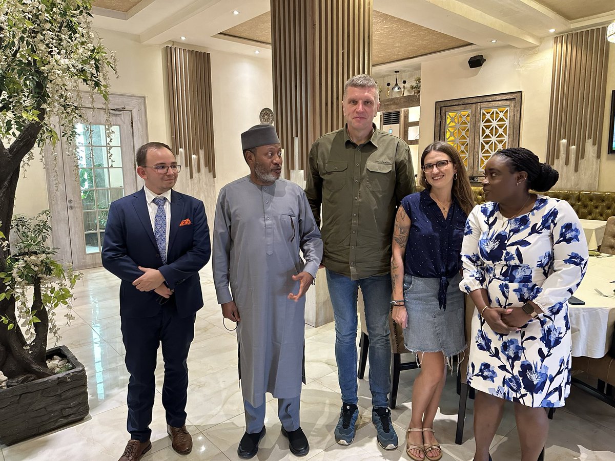 Played host to @DariuszPieniak , the Director at Regional Directorate of the State Forest, Poland and his team at a Luncheon @HotelPhoenicia Abuja. #Afforestation. #DryLandMangt on the card.