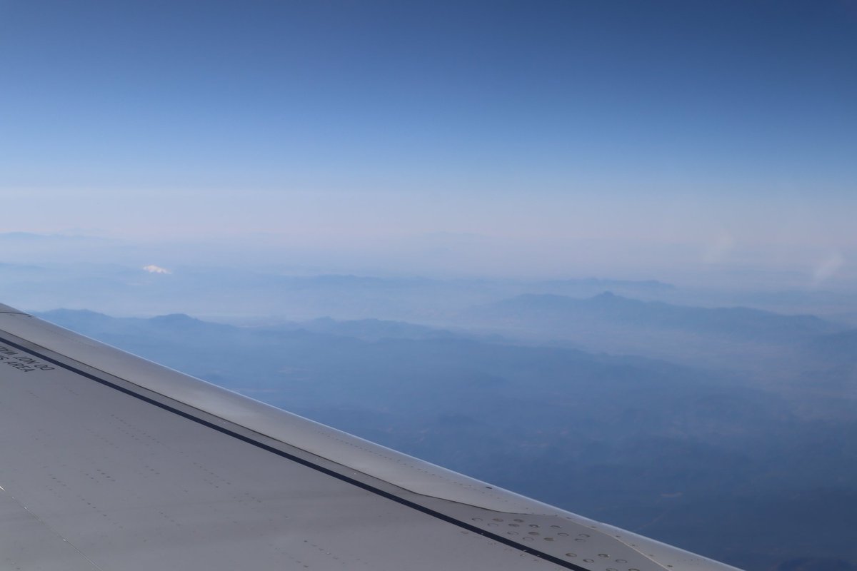 ChaelCodes's tweet image. I'm on my way to #RubyConf2023 !!
I took an early flight, hoping to chase the sunrise. Didn't work out that way, but I still enjoyed a takeoff in the rain, and the view of mountains from a plane.