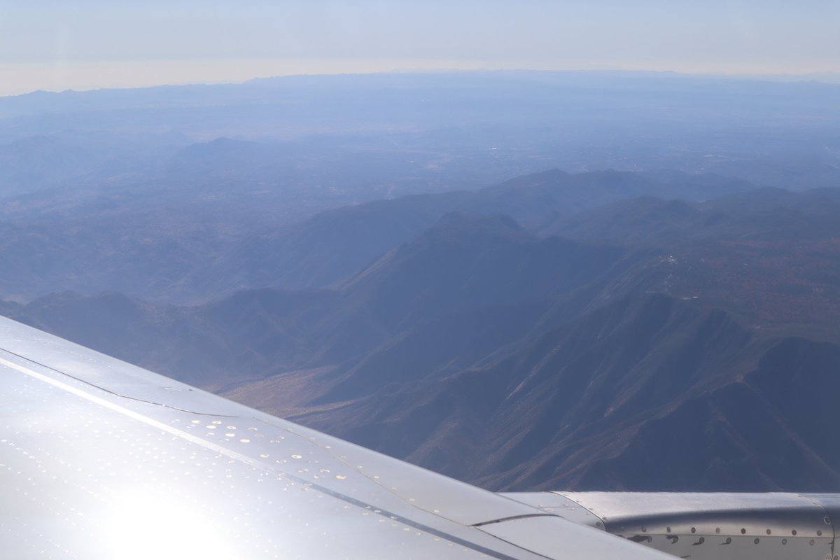 ChaelCodes's tweet image. I'm on my way to #RubyConf2023 !!
I took an early flight, hoping to chase the sunrise. Didn't work out that way, but I still enjoyed a takeoff in the rain, and the view of mountains from a plane.