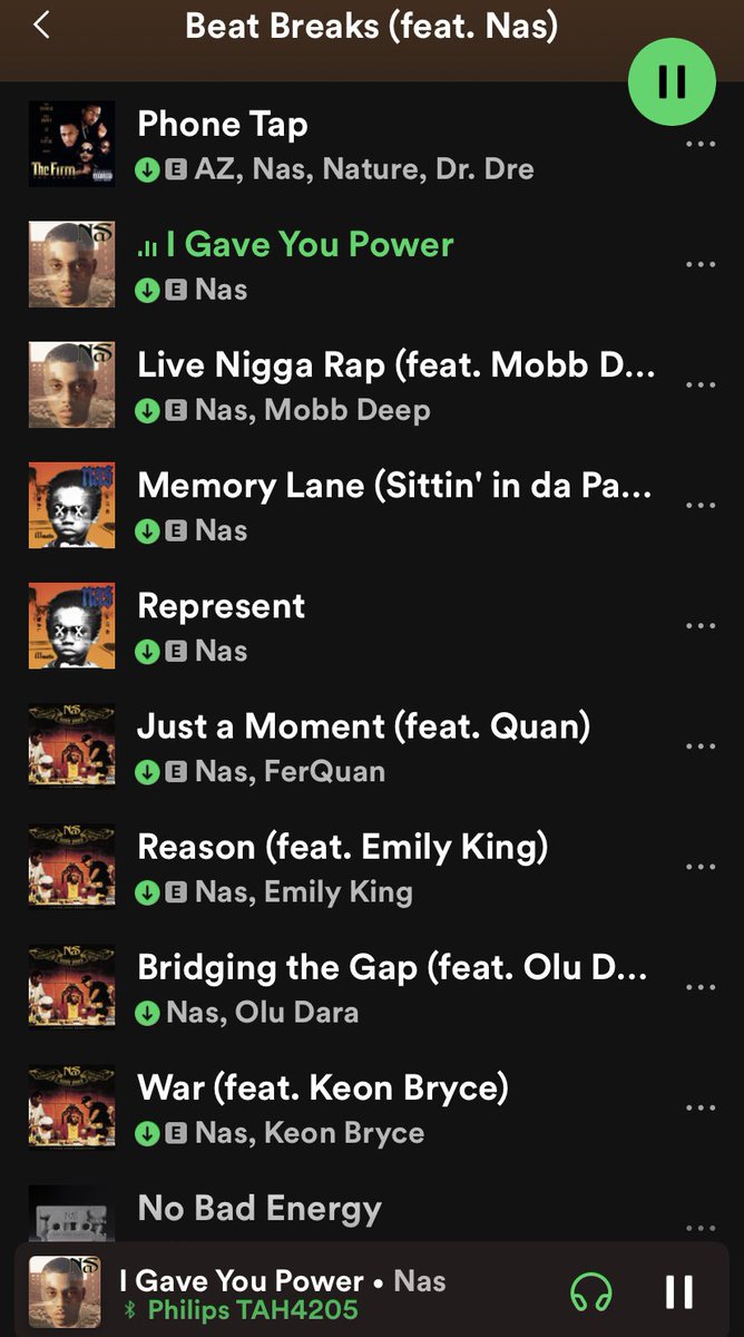 BlackBondGirl's tweet photo. Chilling with my @Nas #BeatBreaks #playlist.
@BlackBondGirl @LikeIsNas #hiphop #NasTheGoat https://t.co/ozXYo8e1cA