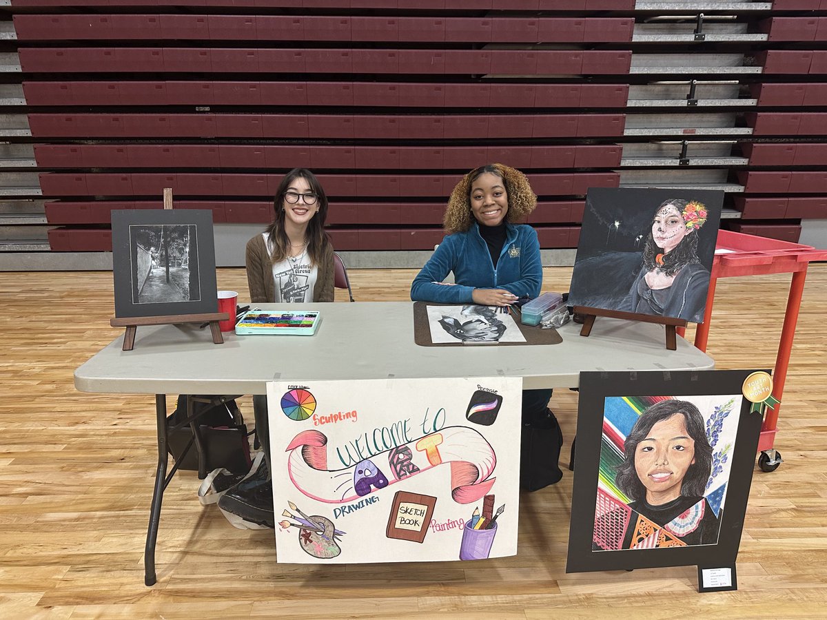 Amazing kids who were our 8ty grade visitation representatives. Go art!!