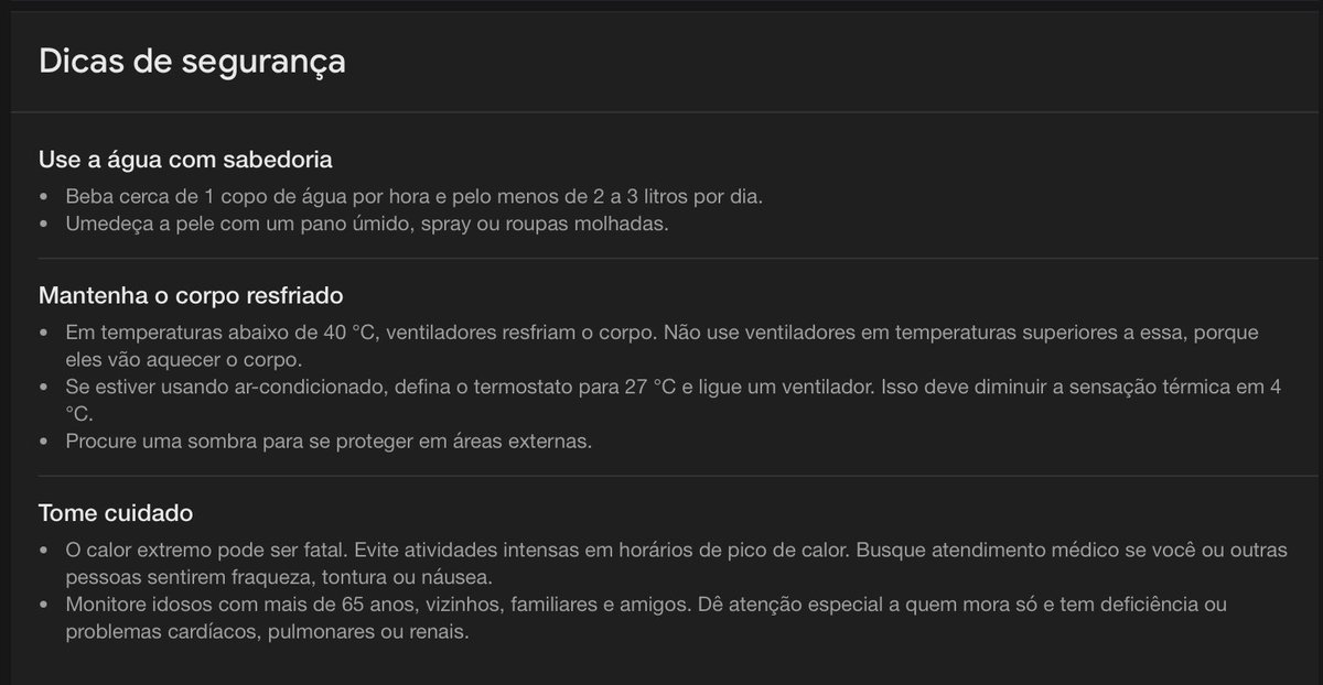 Cuidados pra esse período
