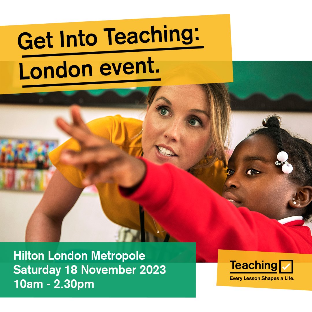 Less than 1 week to go until the next <a href="/getintoteaching/">Teaching</a> recruitment event! Calling all graduates / final-year undergraduates- we are one of few Outstanding (Ofsted April 2023) training providers who can offer you an exceptional training experience - come &amp; meet us to find out how!
