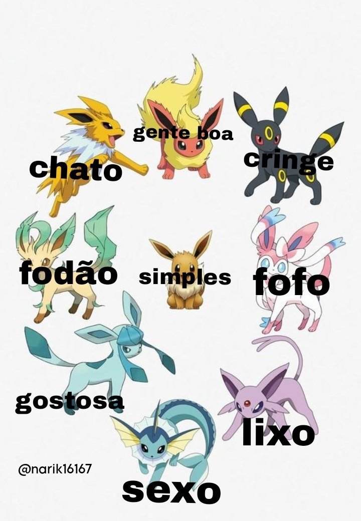 Qual sua Eevelution Favorita?