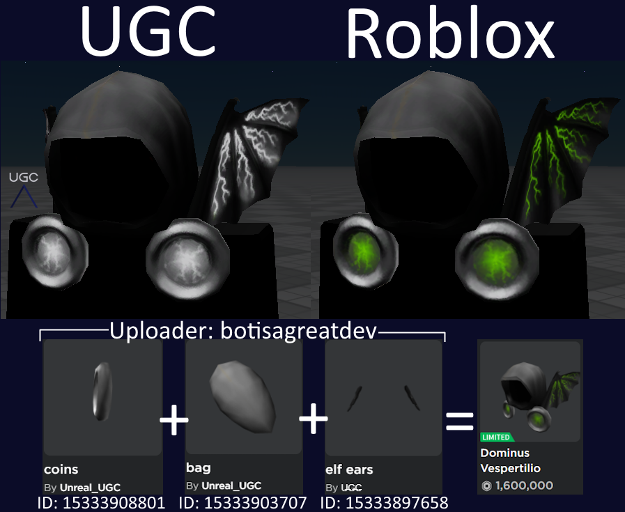 Peak” UGC on X: UGC creator Hommikka uploaded a 1:1 copy of the limited Dominus  Empyreus in 2 parts. #Roblox #RobloxUGC  / X