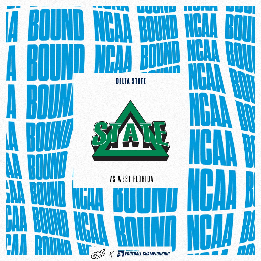 NCAA BOUND

<a href="/DeltaStateFB/">#DSUFamily</a> are heading back to the #D2FB Championship!