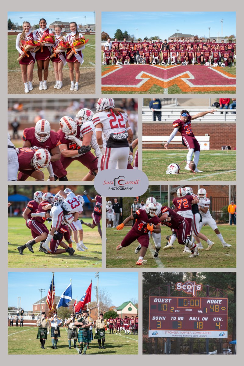 SuziQCarroll's tweet photo. Congratulations to the Maryville Scots on their big win over Southern Virginia on Saturday!  Follow the link below to find action photos of the game, senior day and Veterans Day activities.   As always, downloads are FREE.
https://t.co/WPRn1Zr8cO https://t.co/taH4aEqs3n
