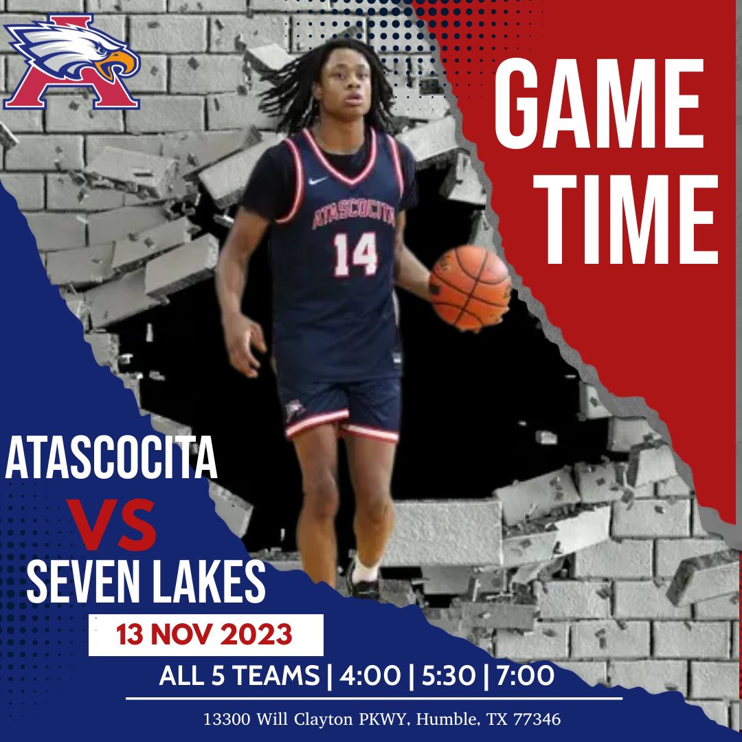 Game day tomorrow at the 🅰️❗️Come early be loud as 2 of the top ranked teams in the state battle it out on the 🏀 court! <a href="/HumbleISD_AHS/">The Atascocita HS</a> <a href="/HumbleISD_Ath/">Humble ISD Athletics</a> <a href="/Texan_Live/">Dave Campbell’s Texan Live - Texanlive.com</a> <a href="/RcsSports/">Jim Hicks</a> <a href="/GASOBlue/">Blue Zertuche 🔗</a> <a href="/bigsloan32/">Marcus Sloan</a> <a href="/HoustonChronHS/">Houston Chronicle High School Sports</a> <a href="/vypehouston/">VYPE Houston</a>