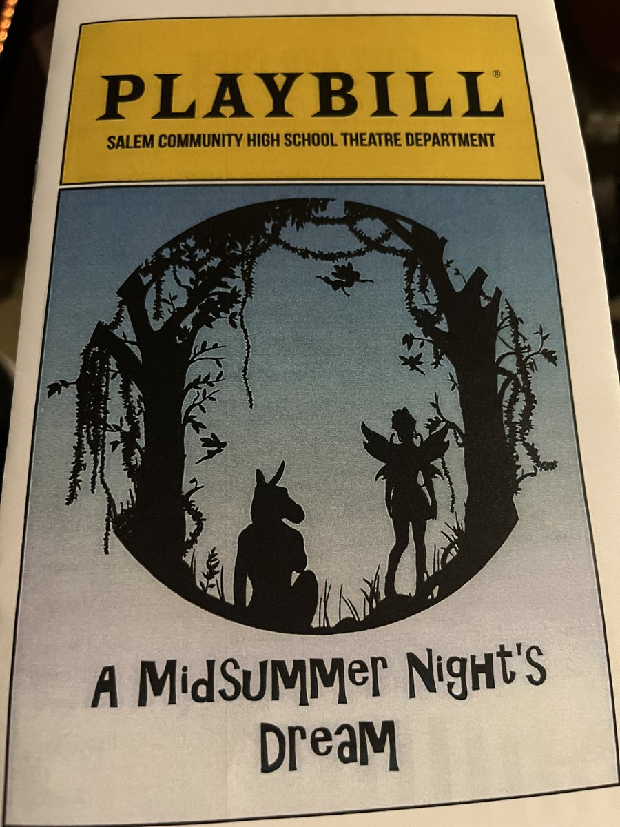 Another wonderful production from <a href="/schs_DramaDept/">SCHS Drama Dept</a> with their rendition of A Midsummer Night’s Dream. Well done!
#SalemWildcatPride