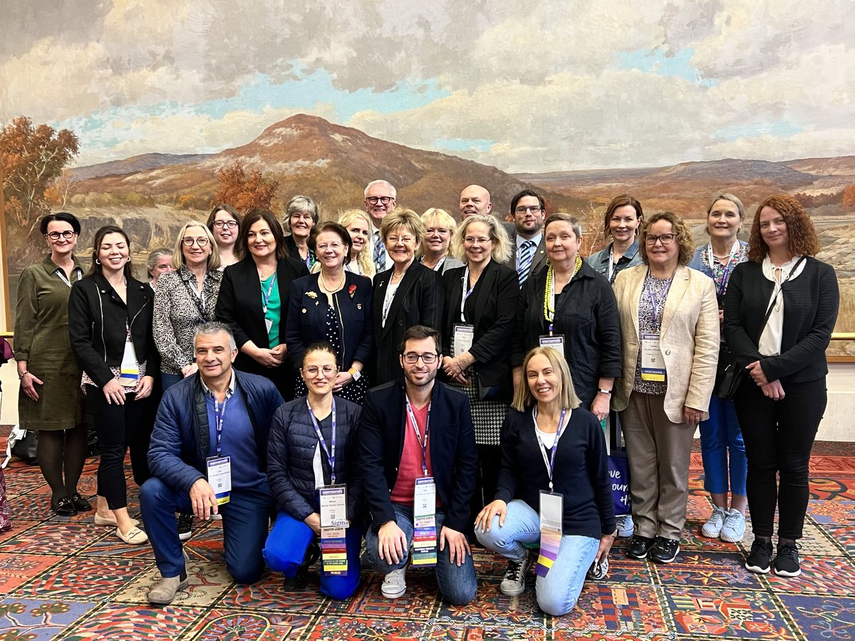 Our fab ⁦@RegionSigma⁩ #Europe  members #SigmaConv23 ⁦@SigmaNursing⁩ ⁦@RhoChiNL⁩ ⁦@AlphaBetaNu611⁩ ⁦@sigmaireland⁩ ⁦@OmegaXiChapter⁩ ⁦@PhiMuChapter⁩ ⁦@DanielOerther⁩ ⁦@sigma_xi⁩ ⁦@chaparooney⁩ ⁦@charlottemcardl⁩