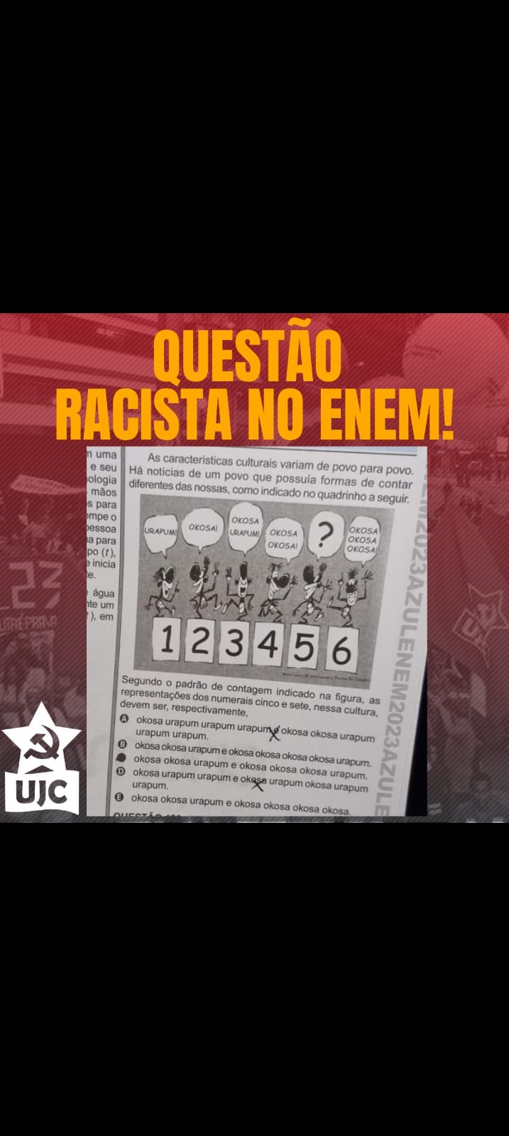 Vcs tbm acaharam essa questão racista? : r/enem