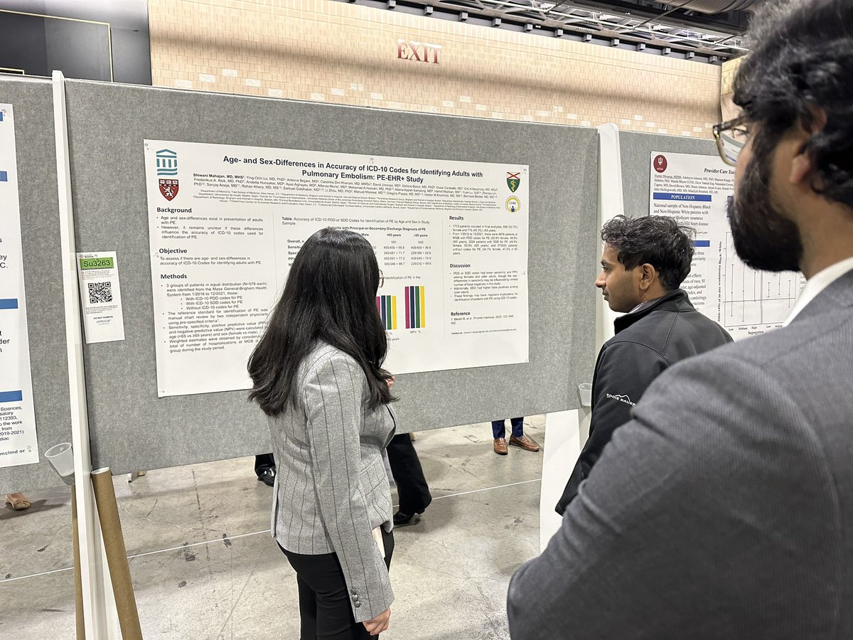 Cesia Gallegos, MD MHS FASNC (@cesiagallegos) on Twitter photo Dr. Shiwani Mahajan <a href="/YaleIMed/">Yale Internal Medicine</a> presenting on age and sex-differences im accuracy of ICD-10 vodes for identifying adults with PE #AHA2023 <a href="/American_Heart/">American Heart Association</a> #AHAWIC <a href="/WomenAs1/">Women As One</a> <a href="/hmkyale/">Harlan Krumholz</a> Dr. Shiwani Mahajan <a href="/YaleIMed/">Yale Internal Medicine</a> presenting on age and sex-differences im accuracy of ICD-10 vodes for identifying adults with PE #AHA2023 <a href="/American_Heart/">American Heart Association</a> #AHAWIC <a href="/WomenAs1/">Women As One</a> <a href="/hmkyale/">Harlan Krumholz</a>