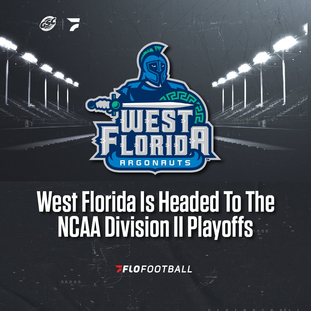 FloCollege | Football (@flocollegefb) on Twitter photo Congratulations <a href="/UWFFootball/">UWF Football</a> on punching your ticket to the <a href="/NCAADII/">NCAA Division II</a> Football Playoff!
The Argos will face Delta State in the first round of the playoffs.
We can't wait to watch you represent the <a href="/GulfSouth/">Gulf South Conference</a> in the postseason. Congratulations <a href="/UWFFootball/">UWF Football</a> on punching your ticket to the <a href="/NCAADII/">NCAA Division II</a> Football Playoff!
The Argos will face Delta State in the first round of the playoffs.
We can't wait to watch you represent the <a href="/GulfSouth/">Gulf South Conference</a> in the postseason.