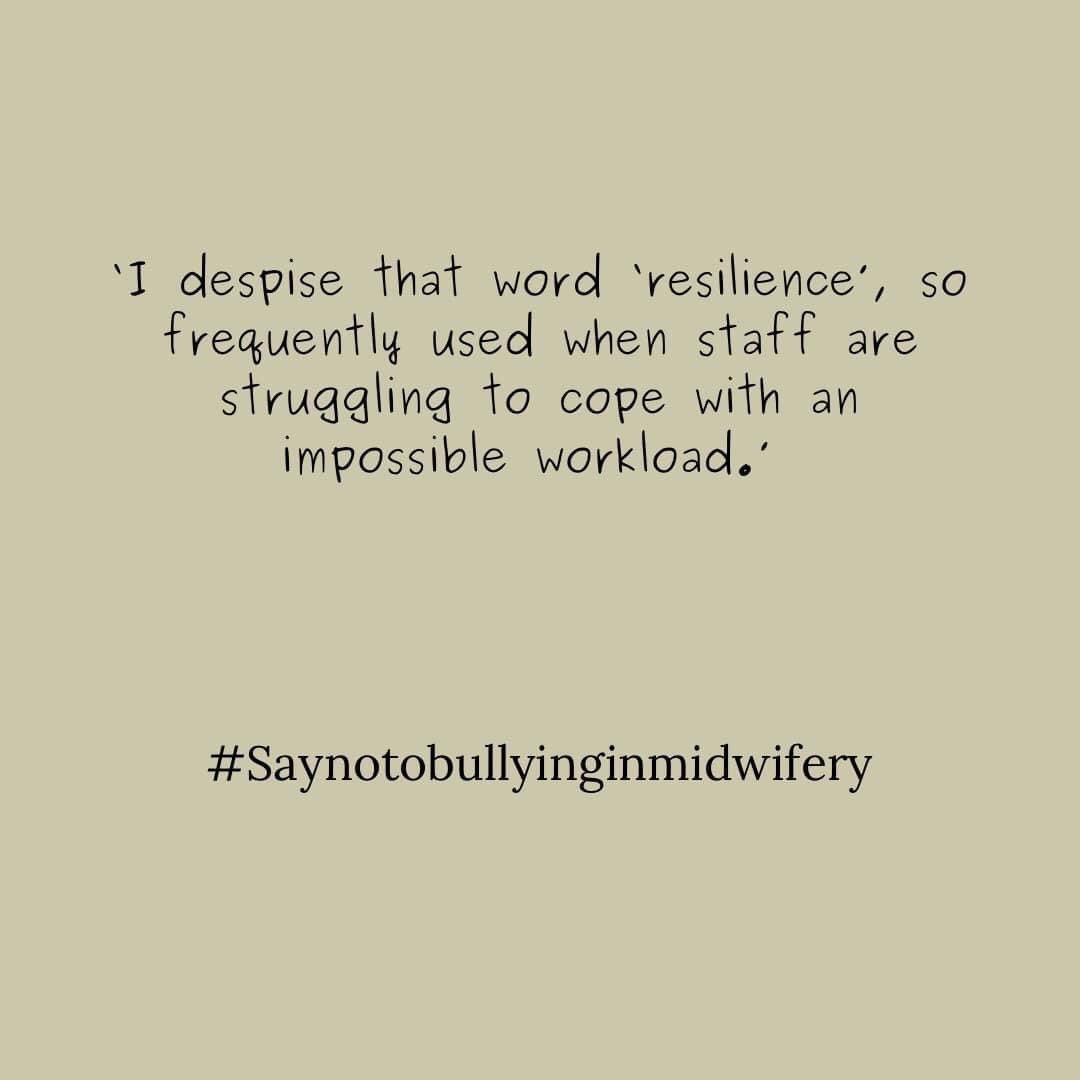 Looking forward to reading this tomorrow but also know it’s going to be heartbreaking and painfully familiar. Thank you to all those who contributed- let’s hope someone is listening #Saynotobullyinginmidwifery #midwifery #birth #NHS