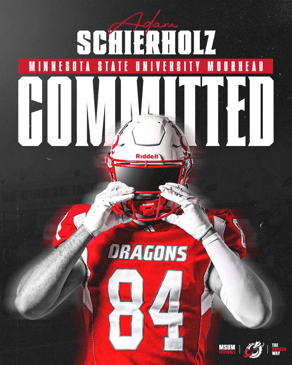 After a great talk with <a href="/CoachScott_88/">AJ Scott</a> I  have committed to <a href="/msum_football/">MSUM Dragon Football</a> !!