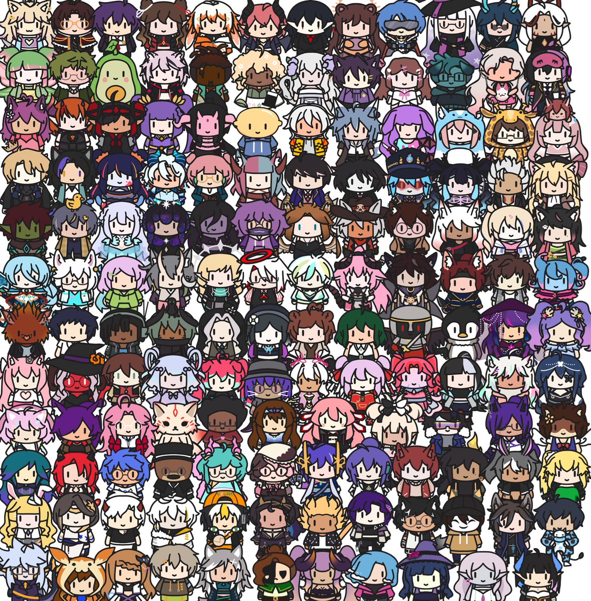 ambxrry's tweet image. All of the smols I’ve ever made this 2023 !! Can you see yourself?  👀