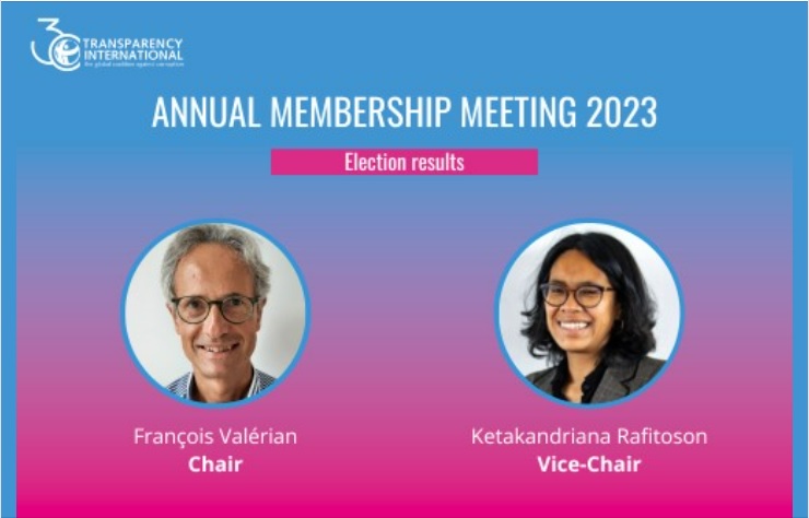 KeRafitoson's tweet image. I'm humbled and proud to have been elected as Transparency International's new Vice-Chair at the #AMM yesterday! I'll be serving the movement for the next 3 years with @FrancoisValeri3 as Chair. Thank you for your trust @anticorruption colleagues! #StrongerTogether…