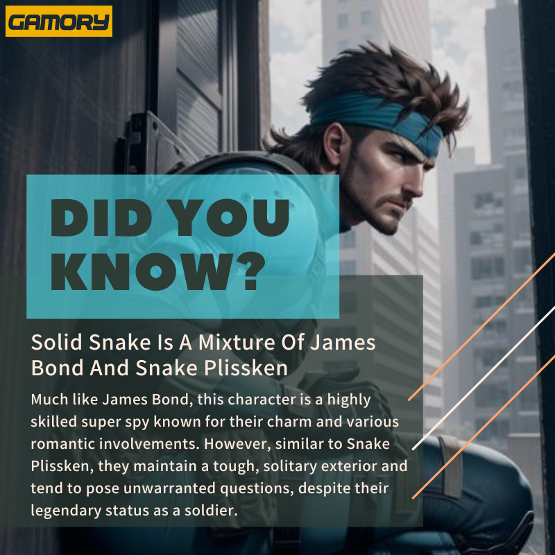 #DidYouKnow? Solid Snake is a mixture of James Bond and Snake Plissken. 👾

Unveil the legend of Solid Snake in the Metal Gear Solid Master Collection Vol 1. 🔽 gamory.com.au/collections/al…

#gamingfacts #funfact #MetalGearSolidMasterCollectionVol1 #metalgearsolid #gamory #gamingstore