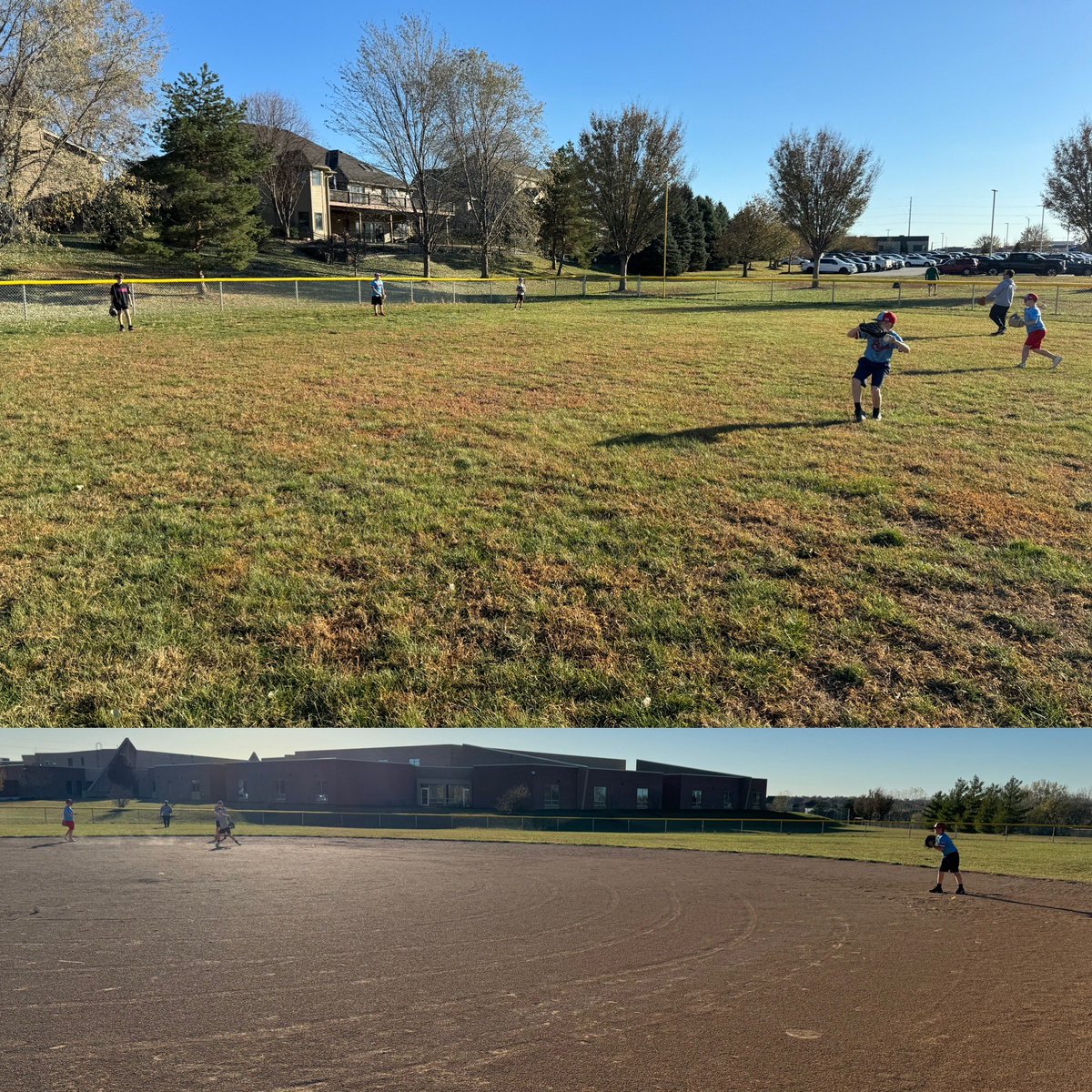 NE_Prime2031's tweet image. What do you do when it’s 70 degrees in November?

Long toss, ground balls, BP, &amp;amp; Father vs Son Kickball!! ⚾️ ☄️ Don’t ask us who won….🤦🏻‍♂️

Oh…can’t forget the boys lesson of taking care of our fields when we are done!!
